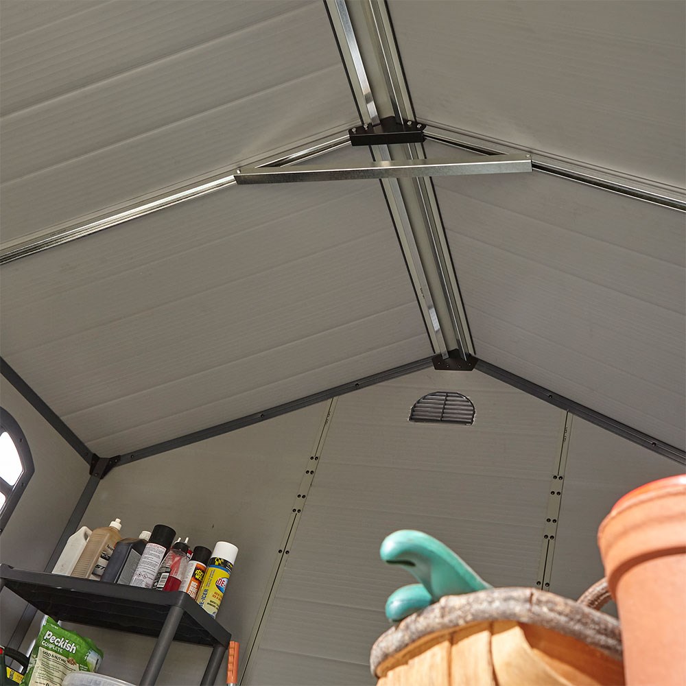 Airevale Apex Shed | Plastic | Light Grey | 8 X 6 Feet