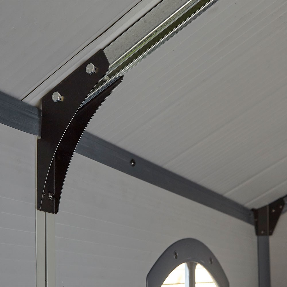 Airevale Apex Shed | Plastic | Light Grey | 8 X 6 Feet