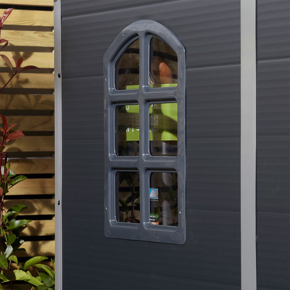 Airevale Apex Shed | Plastic | Dark Grey | 8 X 6 Feet