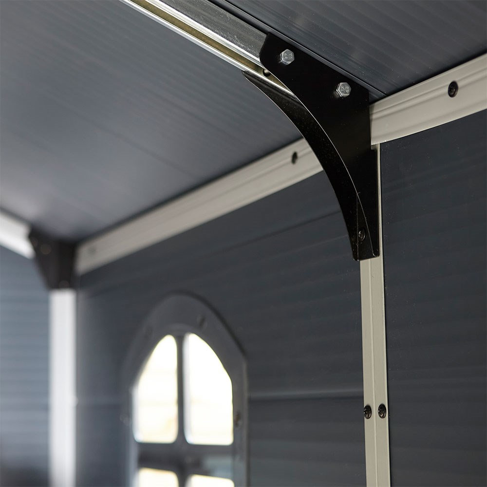 Airevale Apex Shed | Plastic | Dark Grey | 8 X 6 Feet