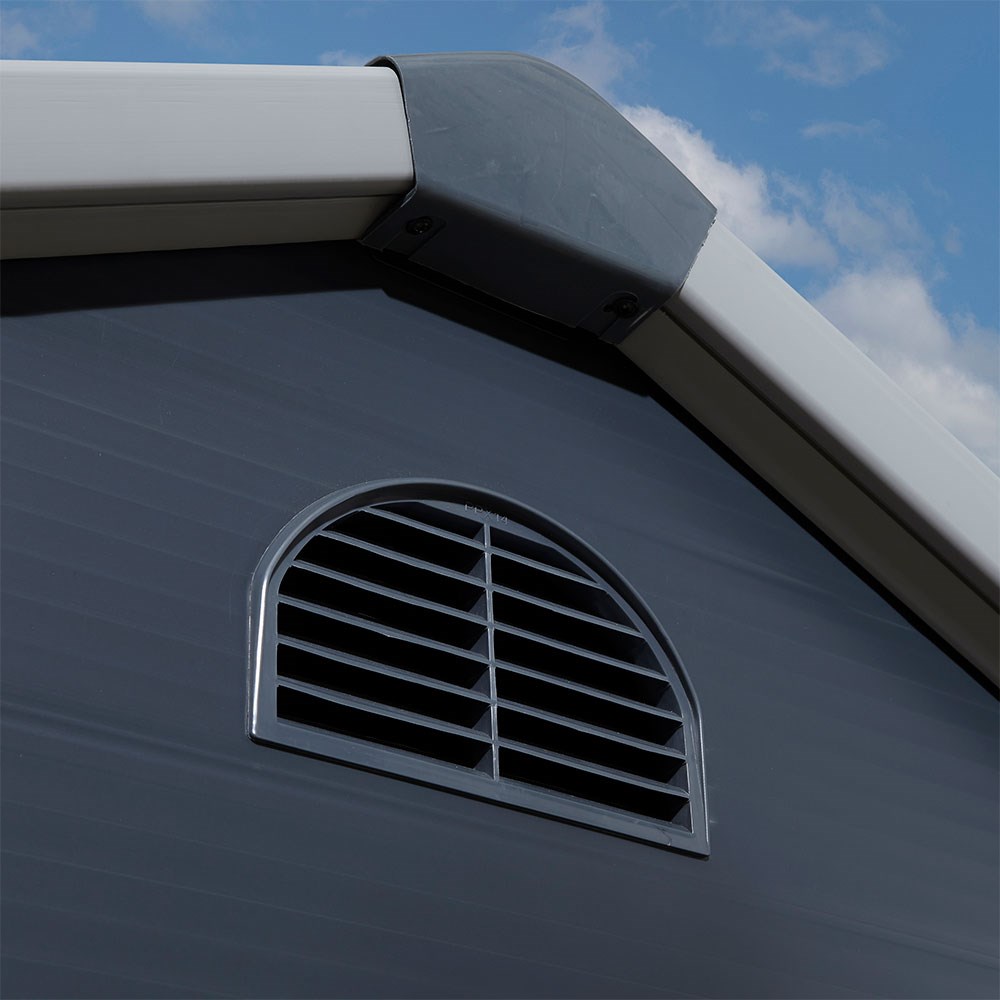 Airevale Apex Shed | Plastic | Dark Grey | 8 X 6 Feet