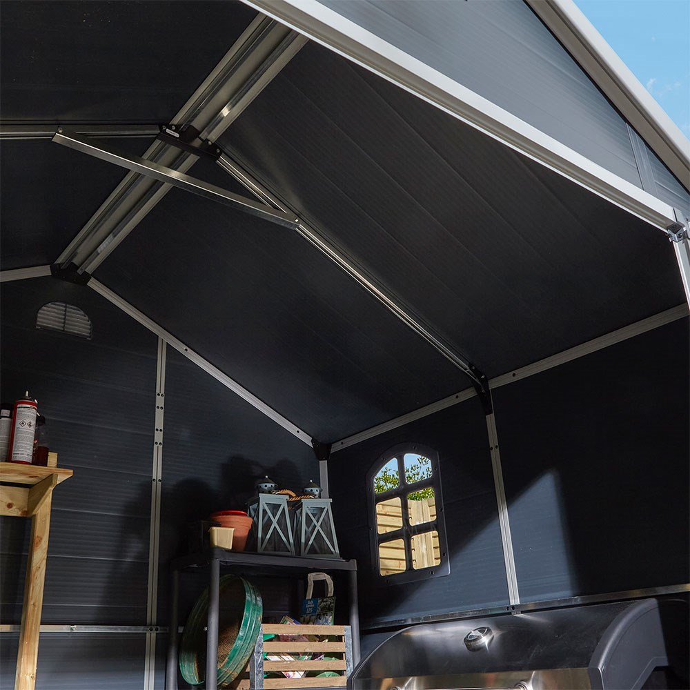 Airevale Apex Shed | Plastic | Dark Grey | 8 X 6 Feet