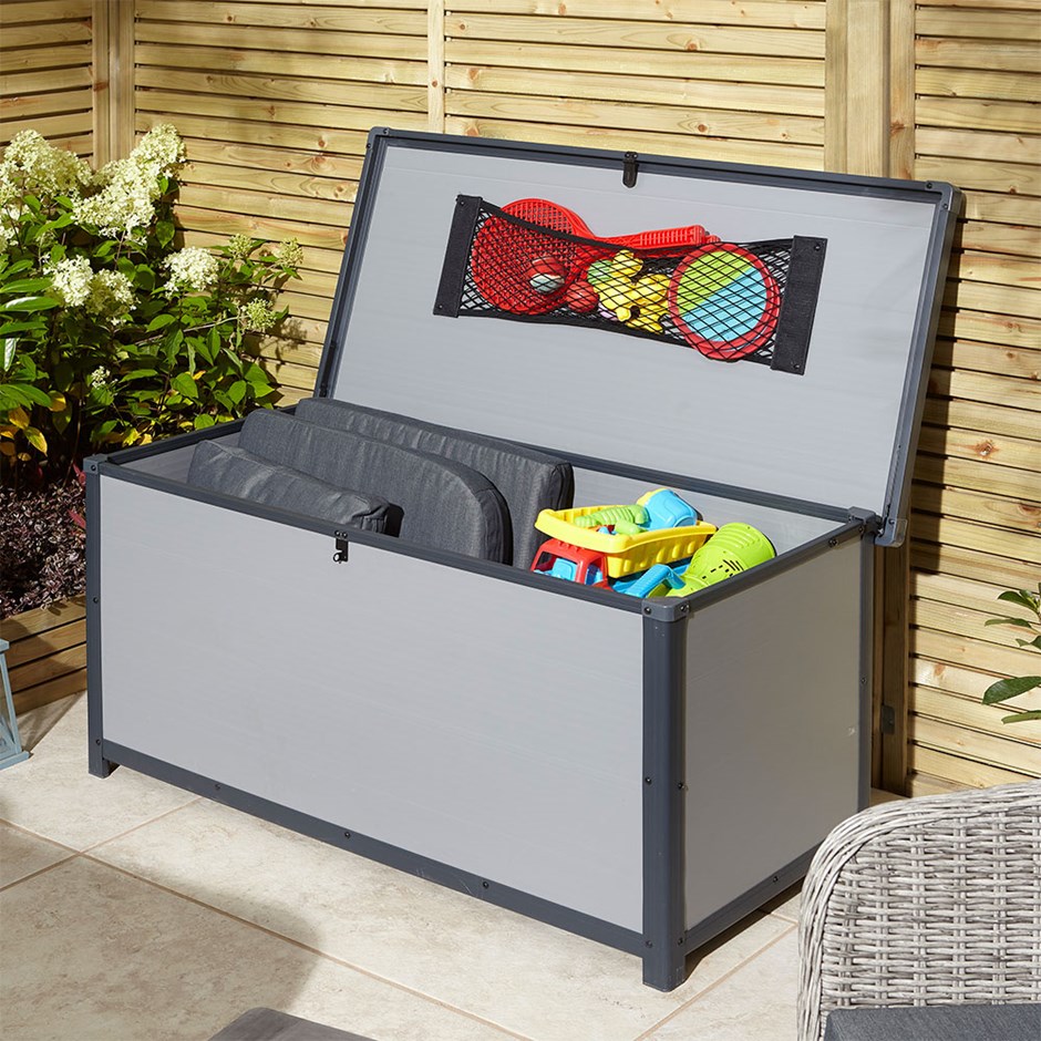Airevale Cushion Box | Plastic | Light Grey | 4 X 2 Metres