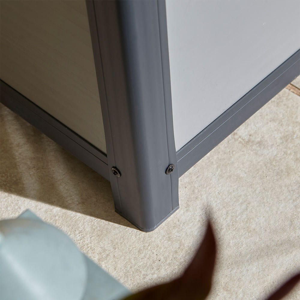 Airevale Cushion Box | Plastic | Light Grey | 4 X 2 Metres