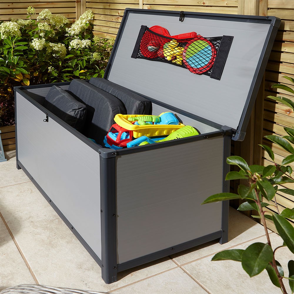 Airevale Cushion Box | Plastic | Light Grey | 4 X 2 Metres