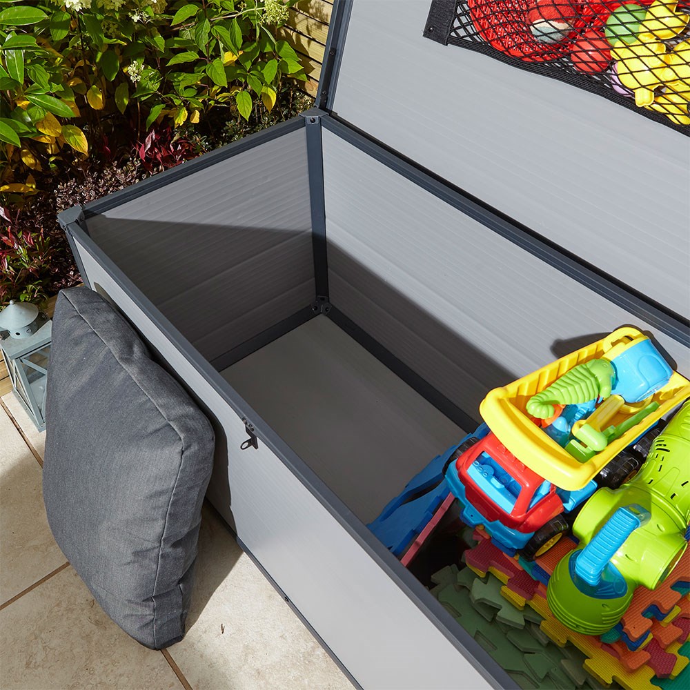 Airevale Cushion Box | Plastic | Light Grey | 4 X 2 Metres