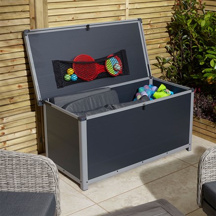 Airevale Cushion Box | Plastic | Dark Grey | 4 X 2 Metres