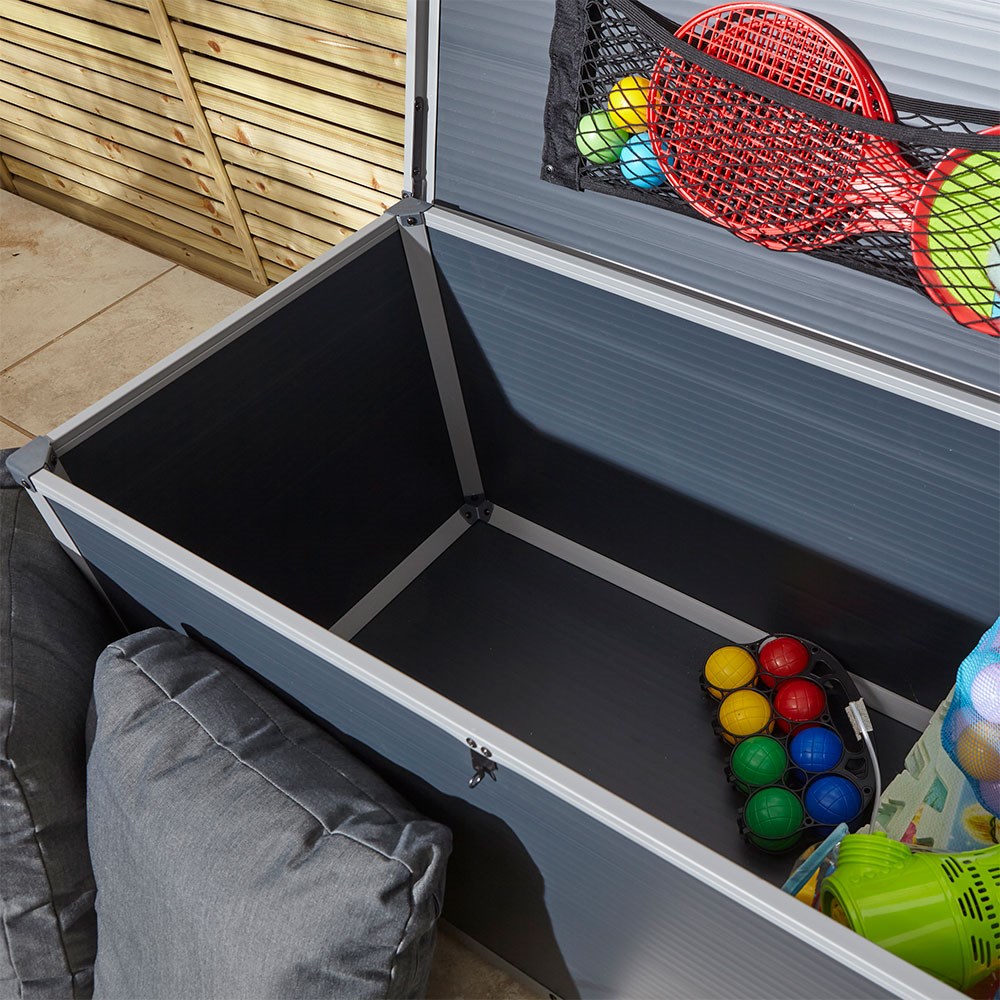 Airevale Cushion Box | Plastic | Dark Grey | 4 X 2 Metres