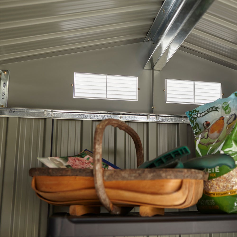 Trentvale Apex Shed | Steel | Dark Grey | 6 x 4 Feet