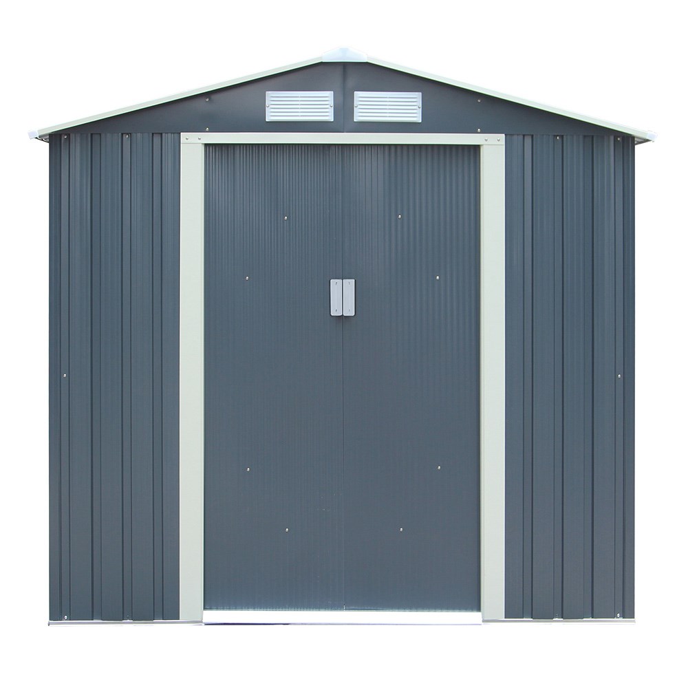 Trentvale Apex Shed | Steel | Dark Grey | 6 x 4 Feet