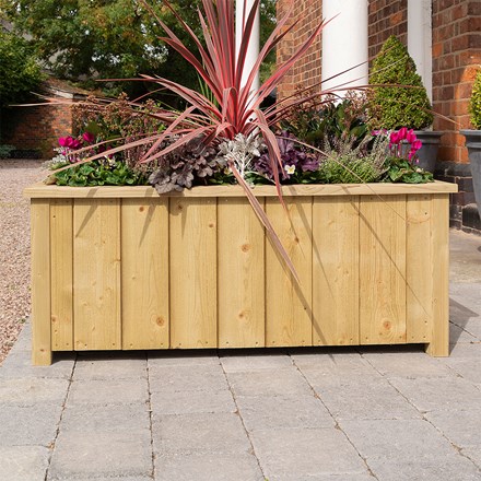 Heritage Rectangular Planter | Wooden | Medium | L100cms