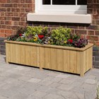 153cm Heritage Natural Wooden Trough Planter