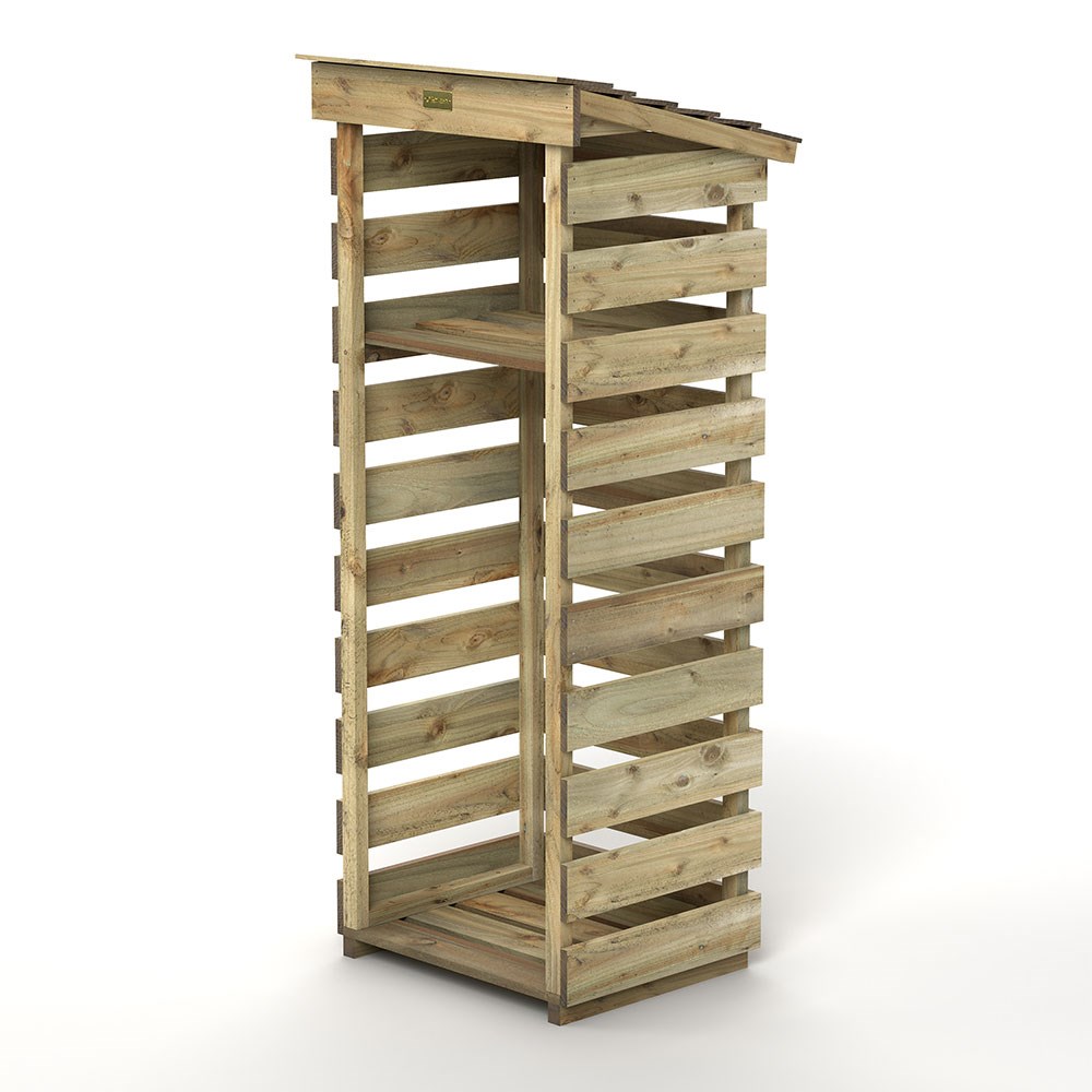 Narrow Log Store | Wooden | H156cms x W62cms