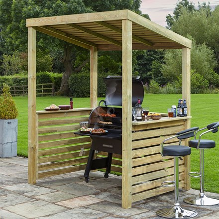 Bondi Barbecue Shelter | Wooden | H214.5cms x W204cms