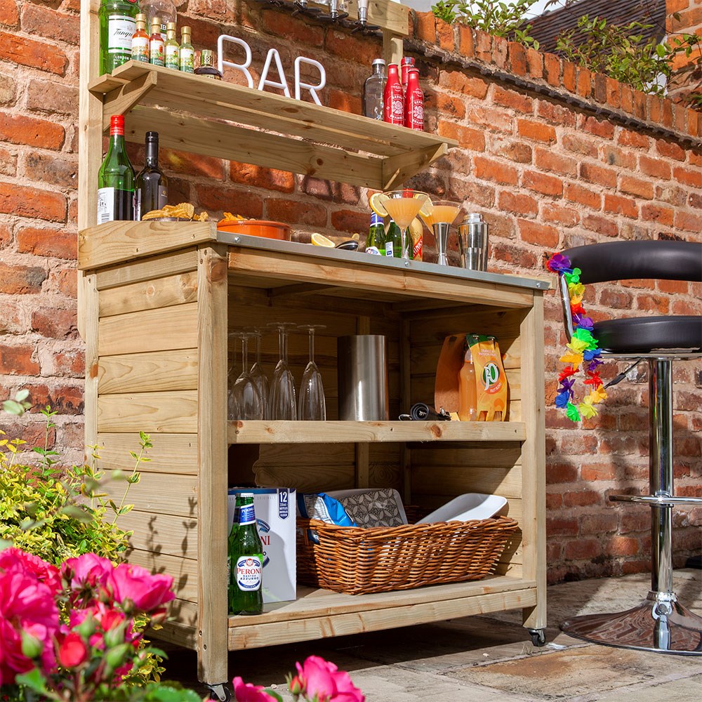 Garden Mini Bar | Wooden | H162cms x W103cms