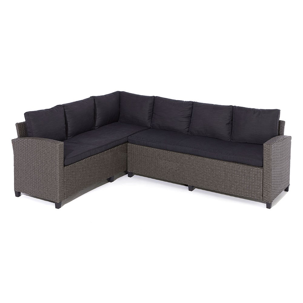 Devesa Corner Dining Set | Rattan Effect Weave | Grey