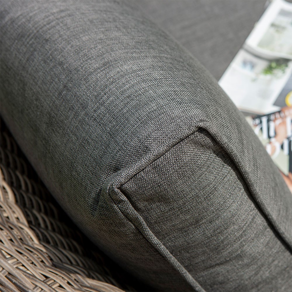 Bunbury Corner Set | Wood & Rattan Effect Weave | Natural | L2150cms x H80cms
