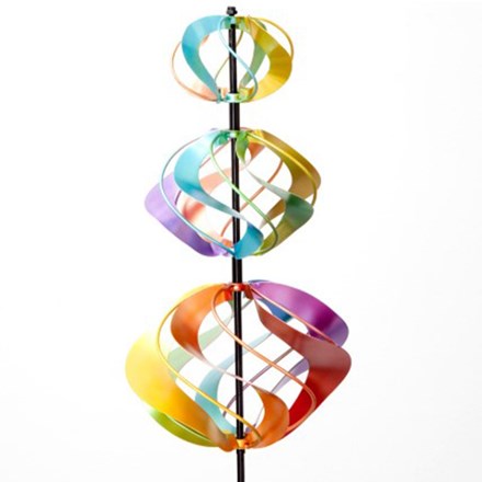 Three Sphere Wind Spinner - Multicoloured