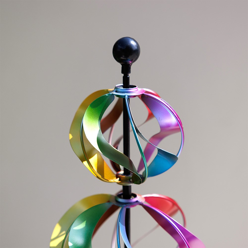 Three Sphere Wind Spinner - Multicoloured