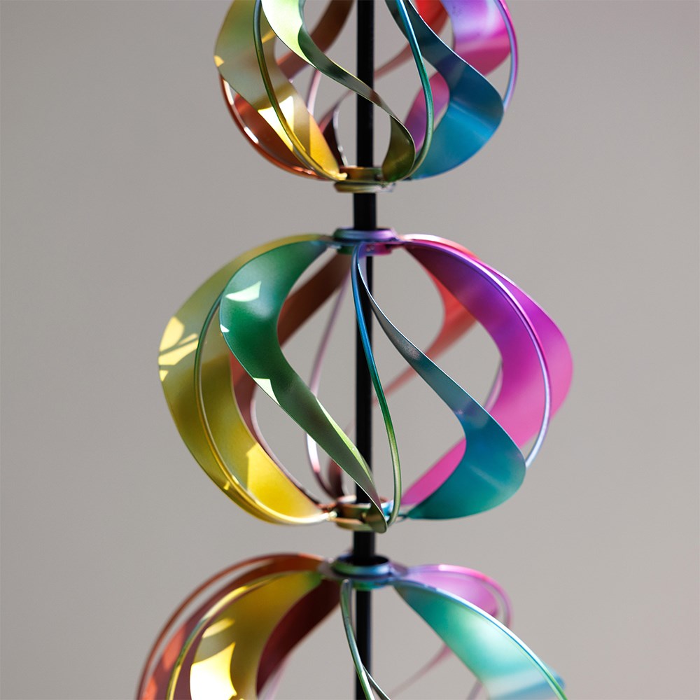 Three Sphere Wind Spinner - Multicoloured