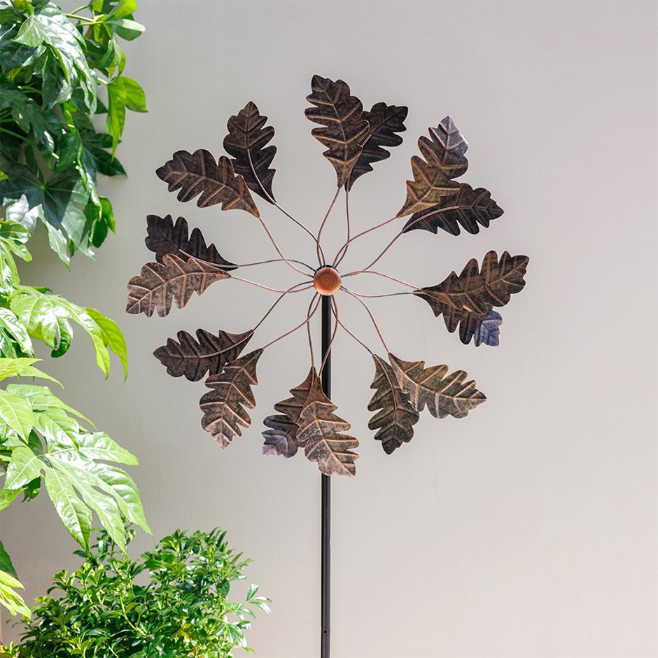 Leaf Wind Spinner - Gold