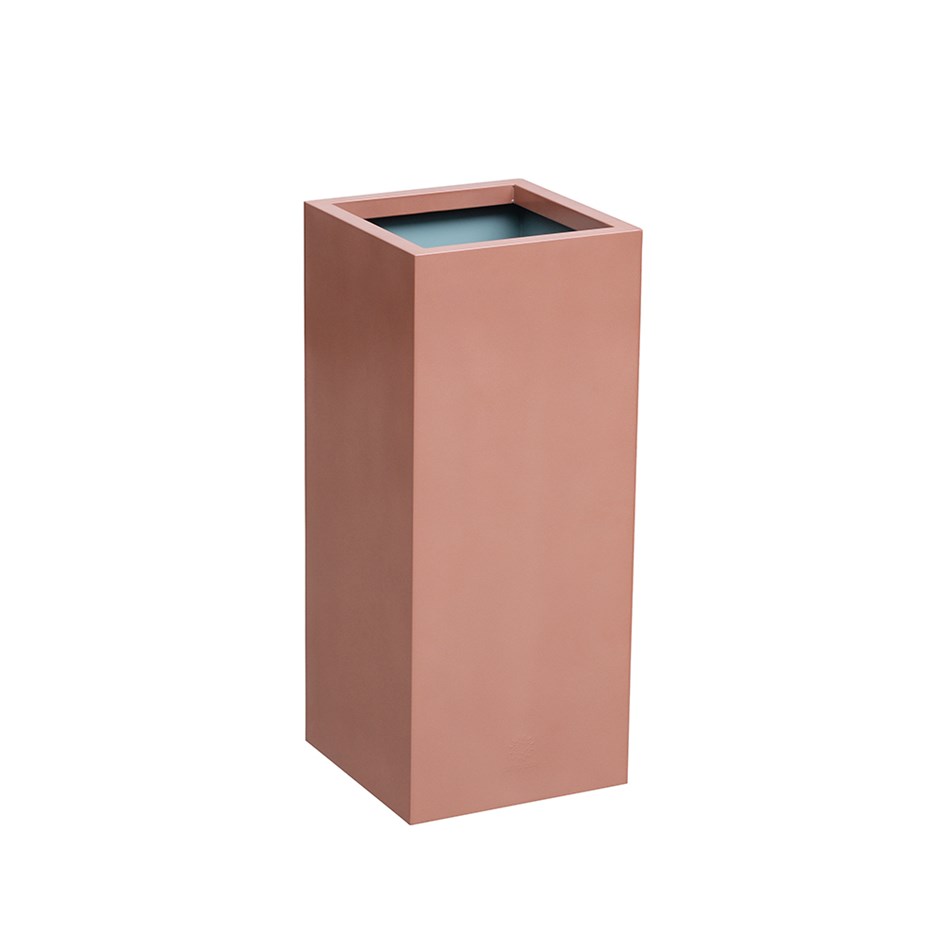 Copper Zinc Tall Square Planter