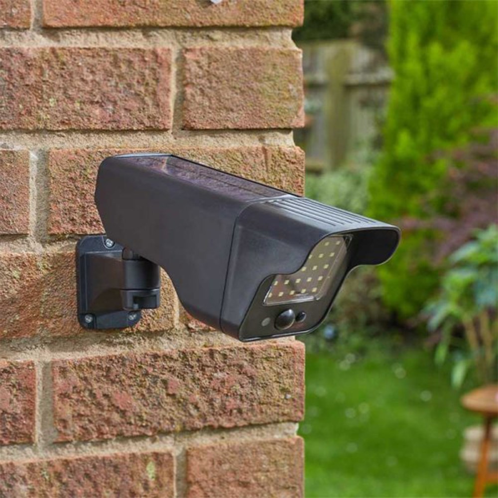 280L Solar PIR Floodlight and Decoy Camera by Smart Garden