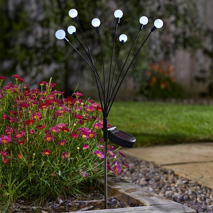 8 Stem GloGlobes Solar Lights Cool White by Smart Garden