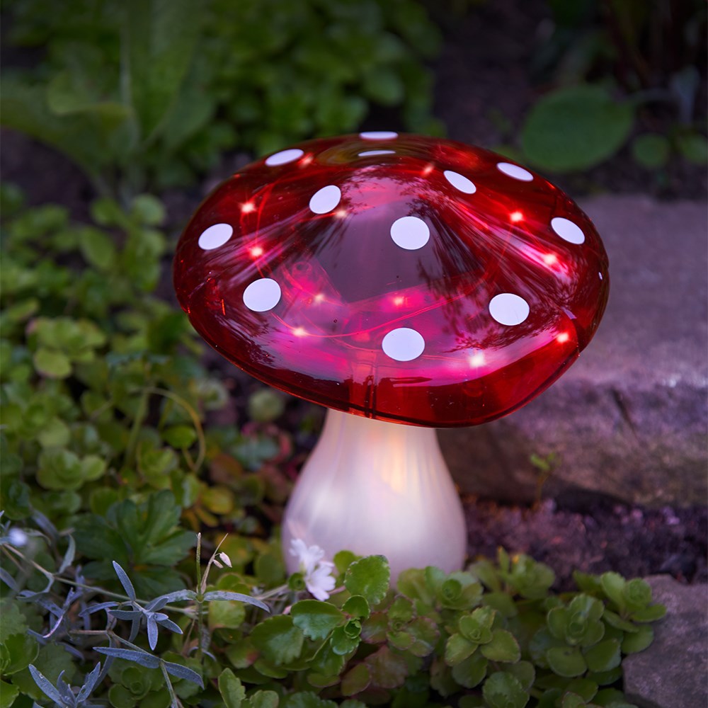 Solar Mega Magic Mushroom Stake Light by Smart Garden