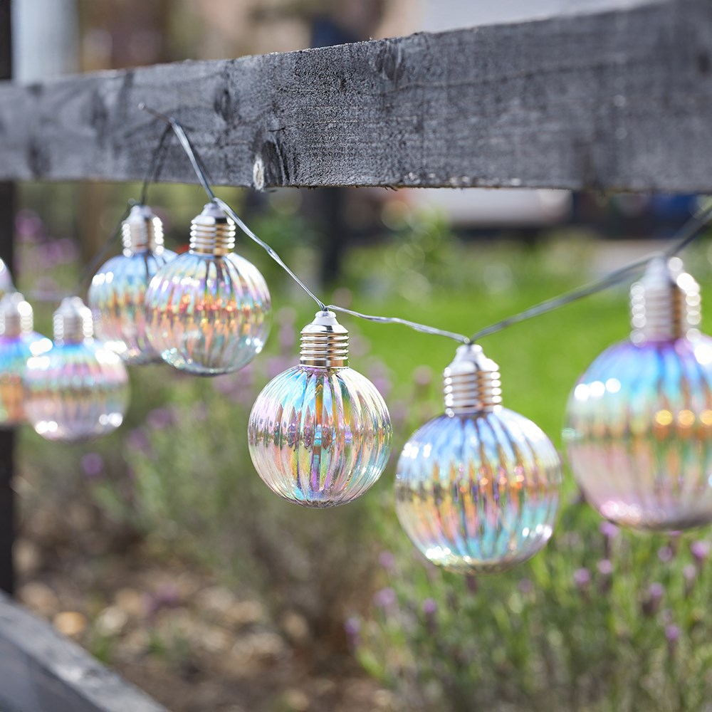 Set of 10 Firefly Opal Orb String Lights by Smart Garden