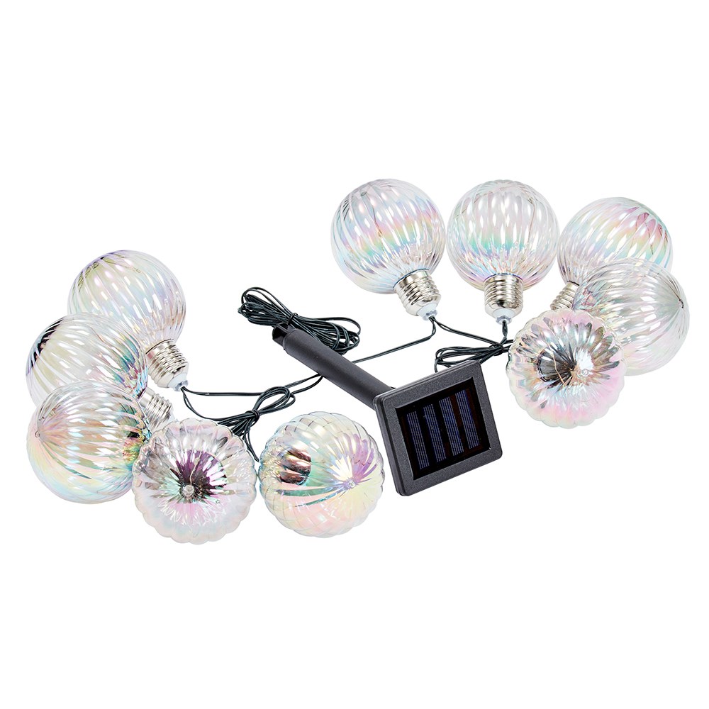 Set of 10 Firefly Opal Orb String Lights by Smart Garden