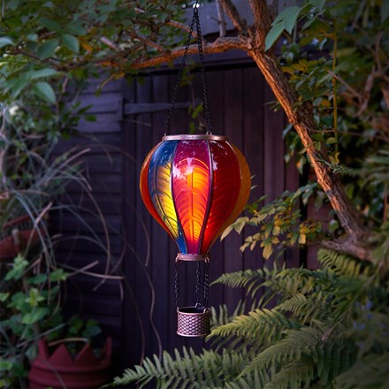 XL Rainbow Flaming Balloon Solar Decor by Smart Garden