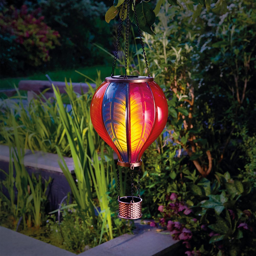 XL Rainbow Flaming Balloon Solar Decor by Smart Garden