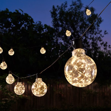 Set of 20 Galaxy Festoon Warm White String Lights by Smart Garden