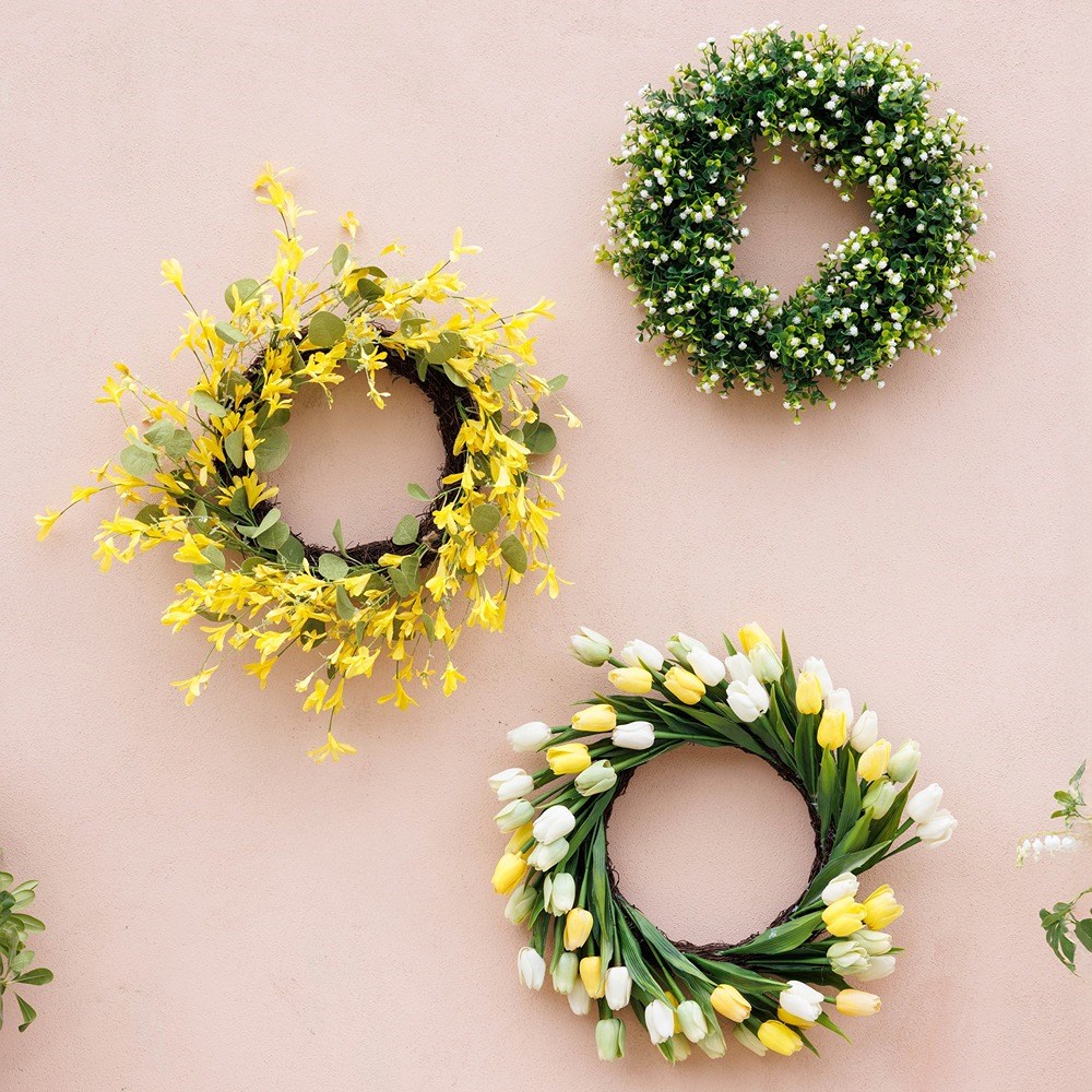 Artificial Wreath Sunshine Whirl 45cm