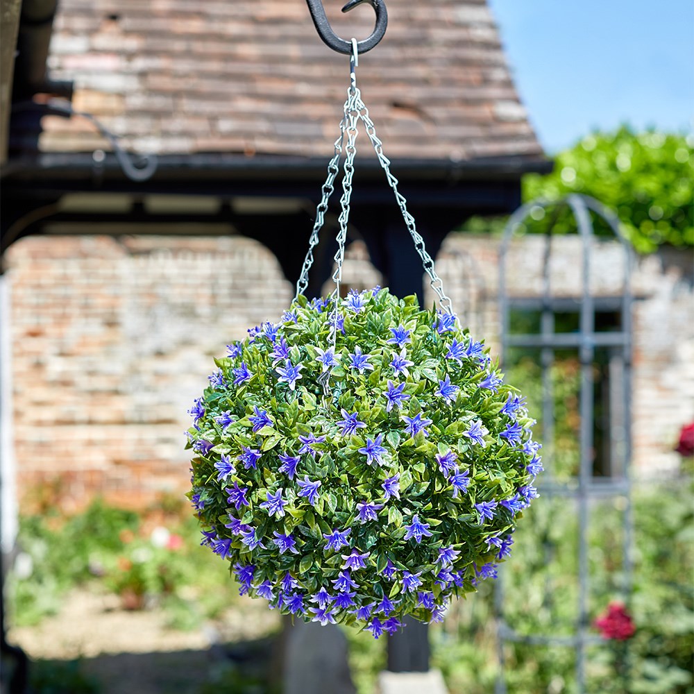 Artificial Hanging Topiary Lily Ball
