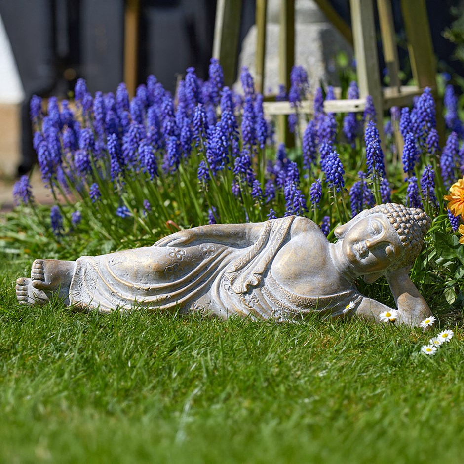 Reclining Buddha Garden Decor by Smart Garden