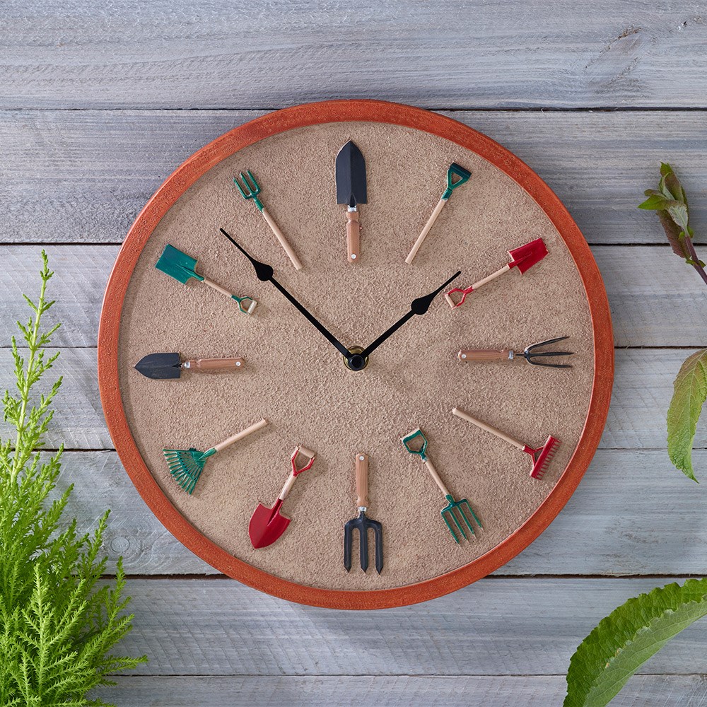 Garden Tools Wall Clock
