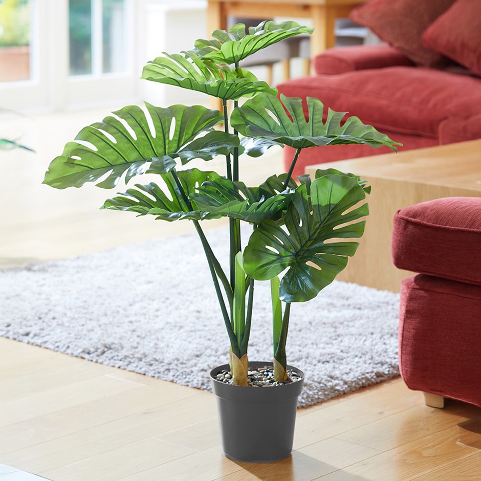 Artificial Swiss Cheese Plant Indoor 89cm