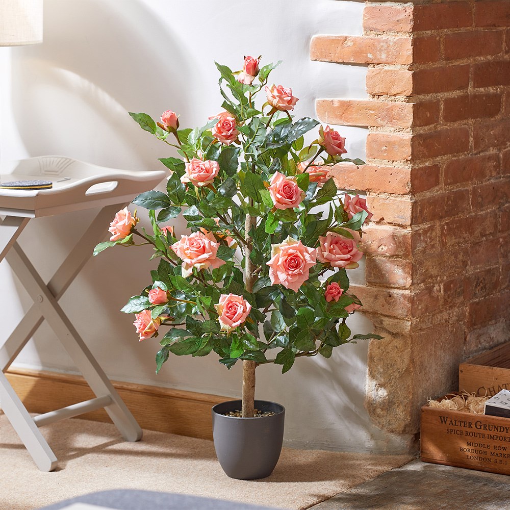 Regent's Roses Perfect Pink Artificial Plant