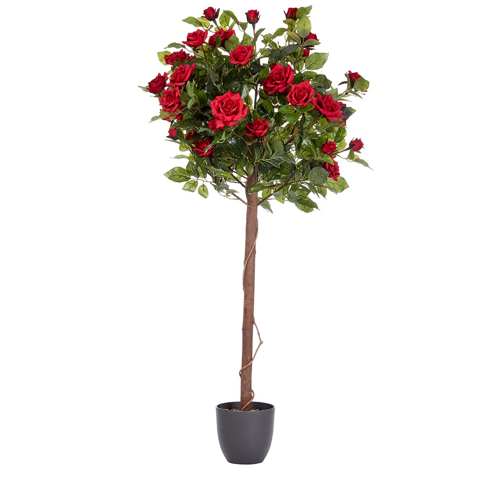 Regent's Roses Ruby Red Artificial Plant 120cm