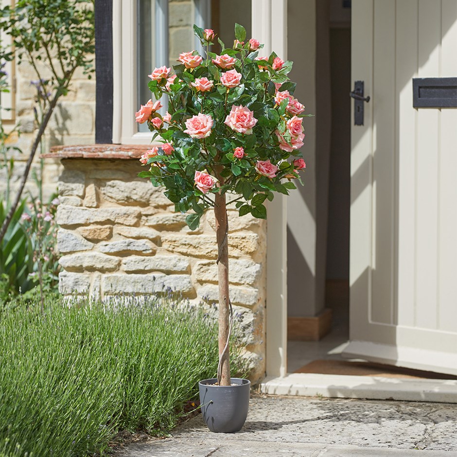 Regent's Roses Perfect Pink Artificial Plant 120cm