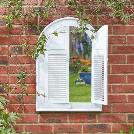 Louvre Home | Silvergris Style Garden Mirror by Smart Garden