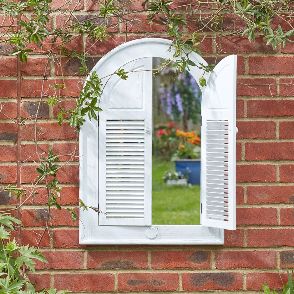 Louvre Home | Silvergris Style Garden Mirror by Smart Garden