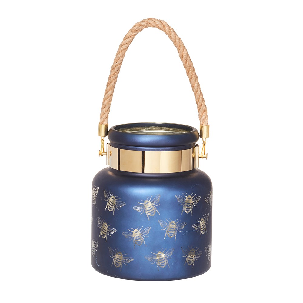 Solar Light Bee Lantern Sapphire Finish by Smart Garden