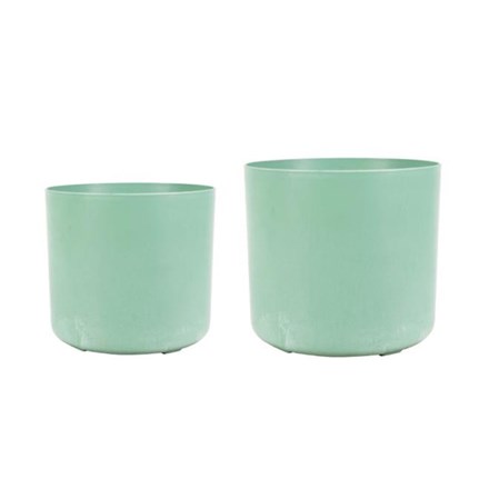 Celine Set of Two Recycled Artificial Stone Thyme Planters | H15cms & H18cms