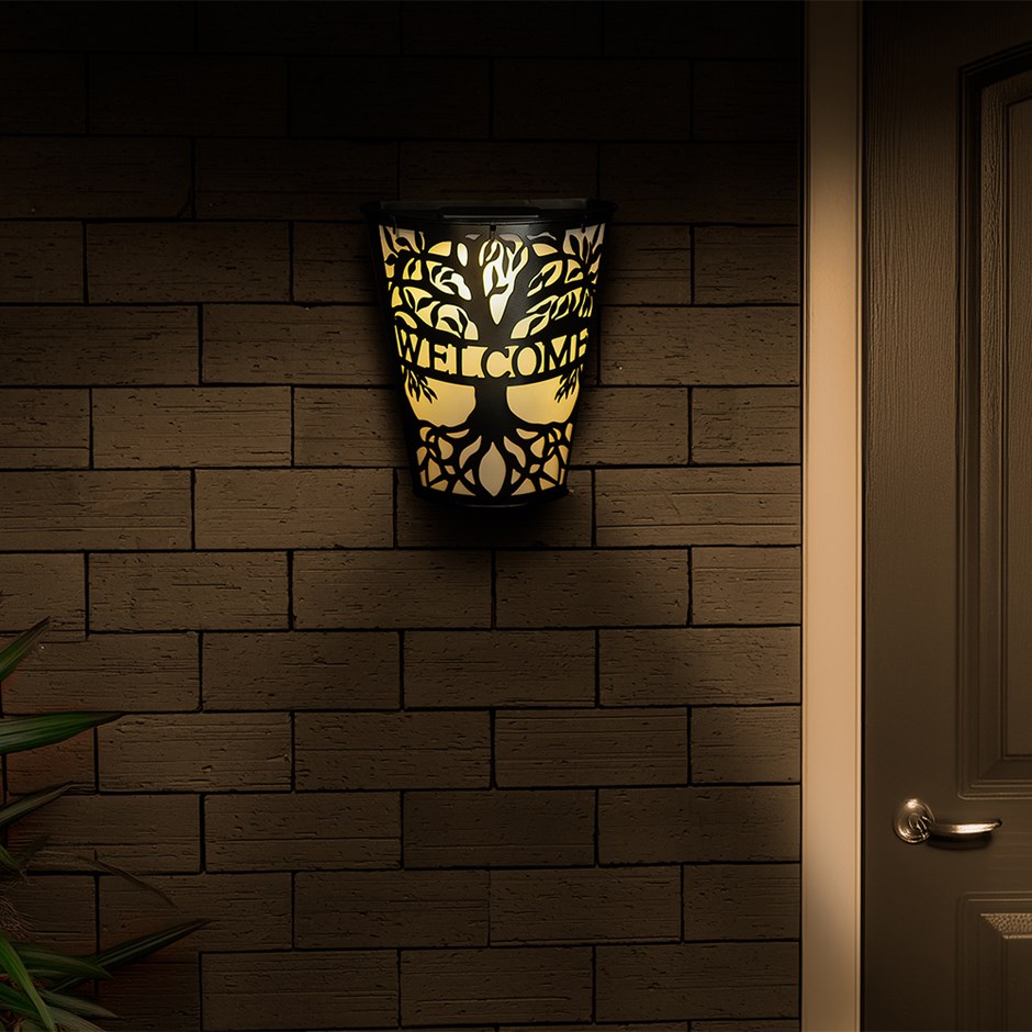 Welcome Solar Wall Pot Light (Set of 2)
