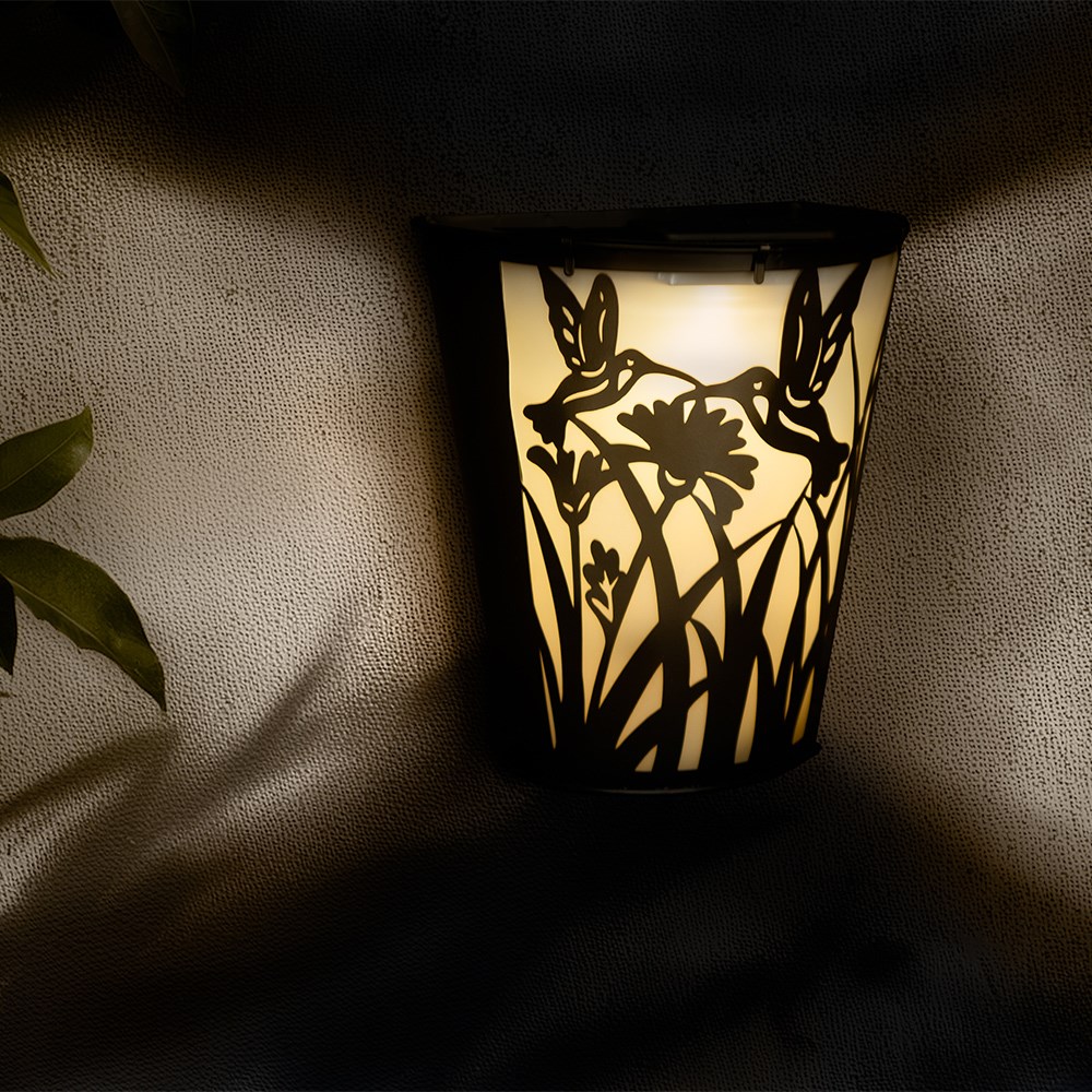 Hummingbird Solar Wall Pot Light (Set of 2)