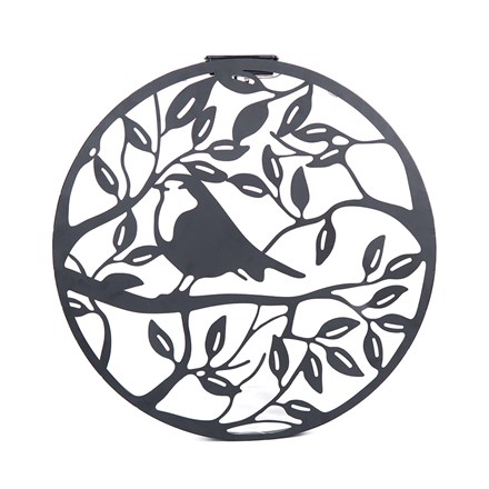 Pair Of Solar Wall Art Decor | Robin Design | H40cms x W40cms