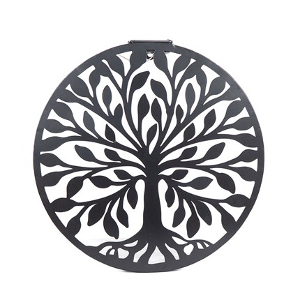 Pair Of Solar Wall Art Decor | Tree Of Life Design | H40cms x W40cms